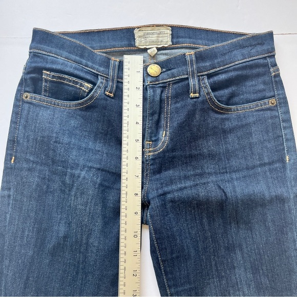 Current Eliott The Stiletto Skinny Jean Aged Rince Blue Stretch Denim Sz 26 - Picture 8 of 13